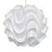 Modern Designer Ceiling Shade in White Folded Plastic