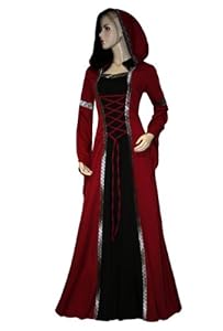 Hochwertiges Mittelalterkleid mit Spitzgugel Lancelotclothing Größen 34 - 60 (58)