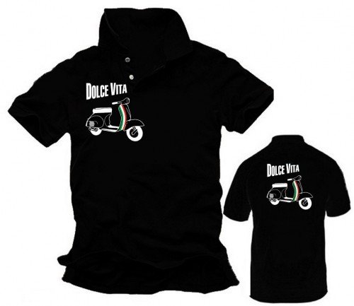 Coole-Fun-T-Shirts Poloshirt Dolce Vita - VO+HI, schwarz, XXXL, 10772_POLO-VOHI_SCHW_GR.XX Preisvergleich