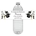 Black Graduation Water Bottle Label (24CT) Customized by Partypro