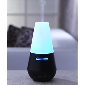 ENSO BLACK Aroma Diffuser - Limited Edition Black with BLUE light - for essential & fragrant oils