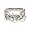 Heartstrings Unique Interlocking Sterling Silver Chain Ring