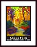 Akaka Falls by Rick Sharp 18.00X24.00 Framed with Black Wood Frame
