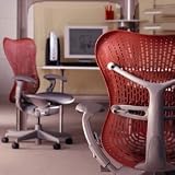 Herman Miller Mirra® Adjustable Chair in Terra Cotta Seat / Shadow Frame