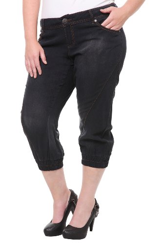 Torrid Plus Size Z. Cavaricci Couture - Dark Blue Rayon Crop product image