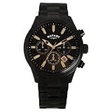 Rotary Men's Black Ip Chronograph Bracelet Watch GB30023/04