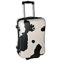 International Traveller Moo Shiny Cow Print Polycarbonate 24" Wheeled Suitcase
