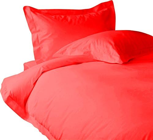Classic Hotel Quality 1PC Duvet Cover 2000 Thread Count Queen 100% Microfiber Polyester Red Solid by BN3 Linens