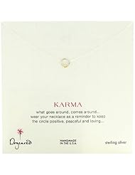 Dogeared "Sparkle Karma" Tiny Karma With Disco Bead Necklace