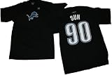 Ndamukong Suh Detroit Lions Black Jersey Name And Number T-Shirt