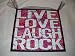 Live Laugh Love Rock Teen Girls Bedroom Wooden Wall Art Room Decor Signs