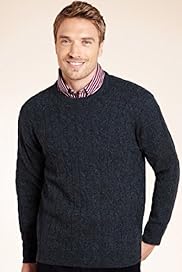 Blue Harbour Pure Lambswool Cable Knit Jumper