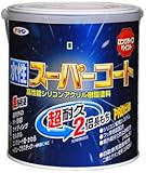 アサヒペン ペンキ 水性スーパーコート 水性多用途 こげ茶 1.6L