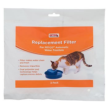 PETCO Automatic Cat Water Fountain Charcoal Replacement Filters