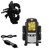 Motorola E398 Auto Vent Holder with Car Charger - Uses Gomadic TipExchange