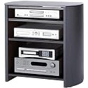 Alphason Finewoods FW750/4-B 4 Shelf Black Hi-Fi & LCD TV  Stand