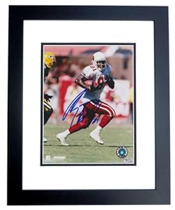 Anquan Boldin Autographed / Hand Signed Arizona Cardinals 8x10 Photo - BLACK CUSTOM FRAME