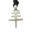 Year of the Ram, Chinese Zodiac Pewter Pendant on Adjustable Cord Necklace