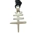 Year of the Ram, Chinese Zodiac Pewter Pendant on Adjustable Cord Necklace