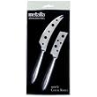 Set of 2 Stainless Steel Cheese Knives with Open Surface Blade