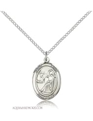 St. Luke the Apostle Medium Sterling Silver Medal