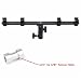 EXMAX E4 Camera Flash Speedlite Mount Four Hot Shoes Flash Light Stand Bracket with Umbrella Holder Swivel Mount Compatible with Camera and Other DSLR Flashes Speedlite Studio LED Light