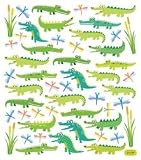 Tattoo King Multi Colored Stickers Alligator Fun; 6 Items/Order