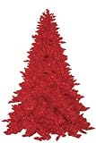 7-1/2-Foot Pre-Lit Red Ashley Tree