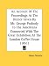 An  Account of the Proceedings at the Dinner Given by Mr. George Peabody to the Americans Connected with the Great Exhibition at the London Coffee Hou