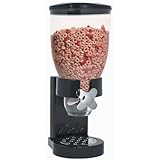 Zevro Single Dry Food Dispenser, Black/Chrome