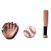 Baseball Equipment (38418) Shaped Edible Hard Sugar Decorations (12 pcs)