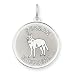 Sterling Silver German Shepherd Disc Charm
