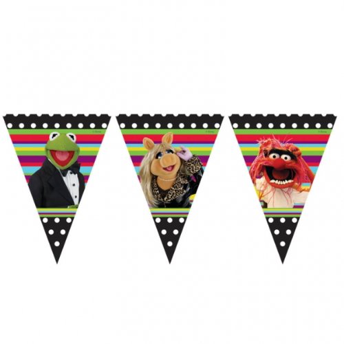 The Muppets Party -Muppets Party Plastic Flag Banner