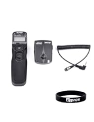 Photography: Eggsnow VILTROX 100M Meters 16 Channels Wireless Timer Control Shutter Release Remote for Canon 60D 550D 600D 650D 700D Pentax Samsung - Black - Topbestsource