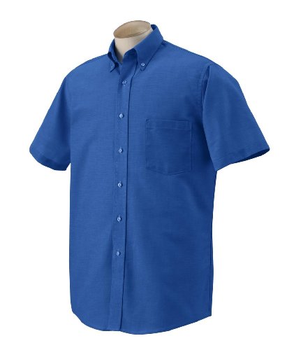 Van Heusen Men's Short Sleeve Wrinkle Resistant Oxford Shirt