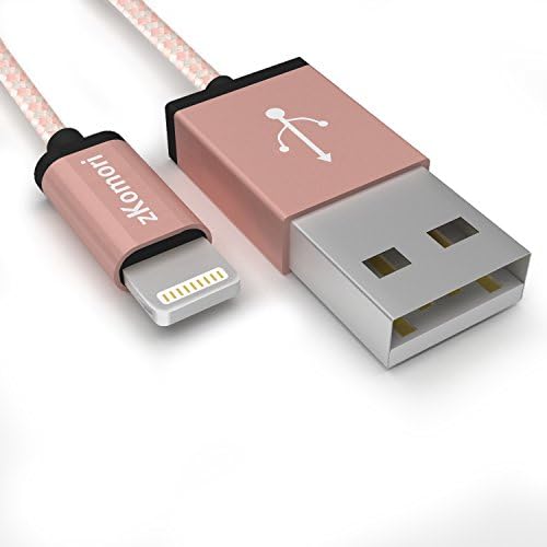 Zkomori 3Pack 10FT iPhone Lightning Charging Cable Nylon Braided USB Sync Cord for iPhone 7/SE/5/5s6/6s/6 Plus,iPad Air/Mini,iPod,Compatible with iOS10