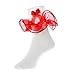 Girls Celebration Nylon Socks with Organza Trim