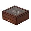 Peyton 4.75" High Watch Box in Burlwood Oak