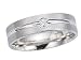 0.08 cts 6mm Comfort Fit Diamond Wedding Band - 14kt White or Yellow Gold