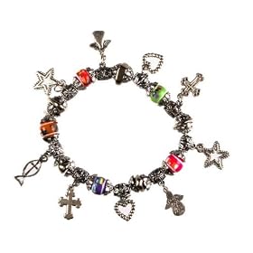 Popular Christian Charm Bracelet .Guardian Angel Charms Bracelet