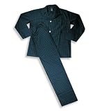 Hanes Classics - Mens Broadcloth Pajamas, Green, Blue