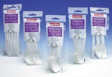 Childrens Toyshop  Toys : Catering: White Plastic Forks Pk8