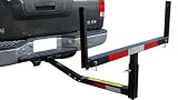 TMS T-NS-HITCH-BED-EXTENDER Heavy Duty Pickup Truck Bed Hitch Mounted Extender Rack Ladder Canoe Boat