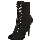 GUESS Naemazza Peep Toe Lace Up Boot
