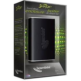 Acomdata Tango 2.5-inch Combo USB 2.0 Firewire 400 (IEEE 1394a) Portable Enclosure for SATA Hard Drive TNGXXXUFAE-BLK (Black)
