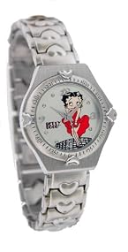 Betty Boop Women's Silver Metal Band Watch Model #5159