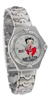 Betty Boop Women's Silver Metal Band Watch Model #5159