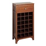 Regalia Walnut 24-Bottle Wine Cabinet with Drawer