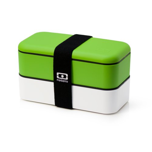 Monbento Original Bento Box - GREEN / WHITE