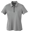 Ladies' Recycled Charcoal 2-tone Jacquard Top
